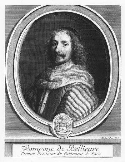 Pompone de Bellièvre by Gérard Edelinck